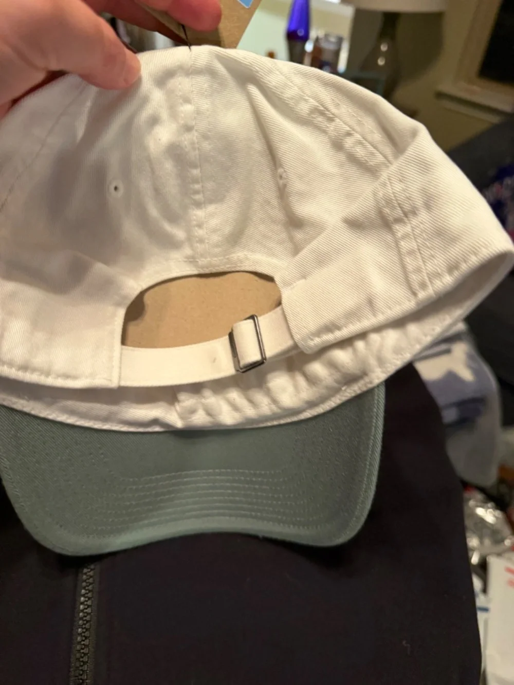 Nike Club Cap Unisex Adjustable White & Light Green Hat M/L New with Tags